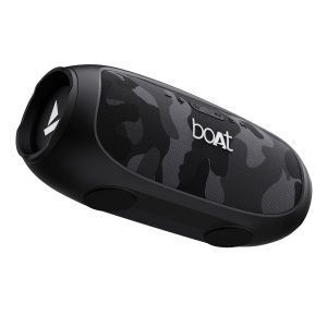 Boat Stone 1800 Bluetooth Speaker w/ 90 W RMS Sound, RGB LEDs, EQ Modes, IPX6,BT v5.3,Multi- Compatibility– Aux&USB, Playback time Up to 5 Hours & Type C Charging(Camo Black)
