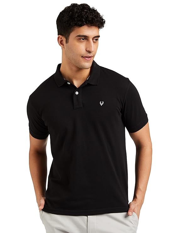 71eUwDk8z+L._SX569_ Allen Solly Men’s Polo T‑Shirt | Comfortable Rich Cotton Blend, Band Collar, Regular Fit | Stylish & Premium All Day Wear